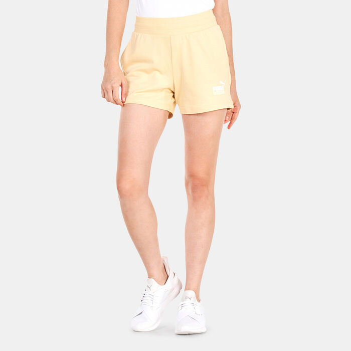 PUMA Women's Summer Splash Sweat Shorts yellow PUMA Women's Summer Splash Sweat Shorts yellow image number 0