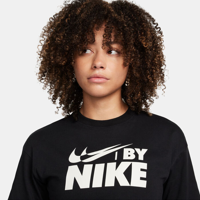 Nike Women's Sportswear Cropped T-Shirt Black Nike Women's Sportswear Cropped T-Shirt Black image number 4