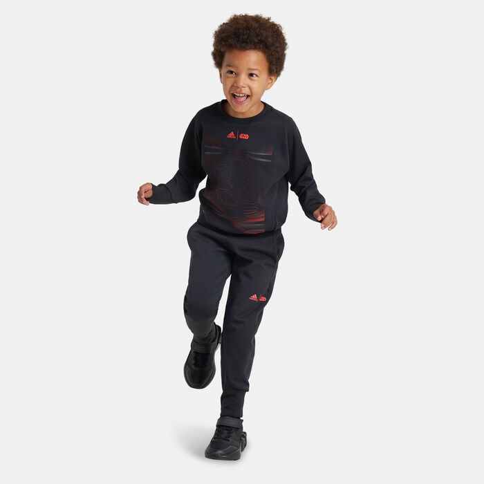 adidas Kids' Star Wars Z.N.E. Sweatshirt and Joggers Set (Younger Kids) Black image number 2