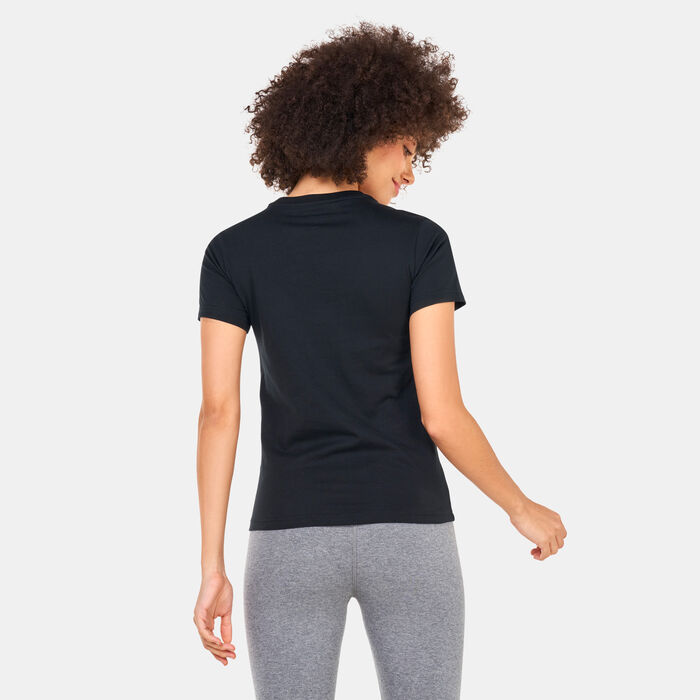 Converse Women's Metallic Chuck Taylor T-Shirt Black Converse Women's Metallic Chuck Taylor T-Shirt Black image number 1