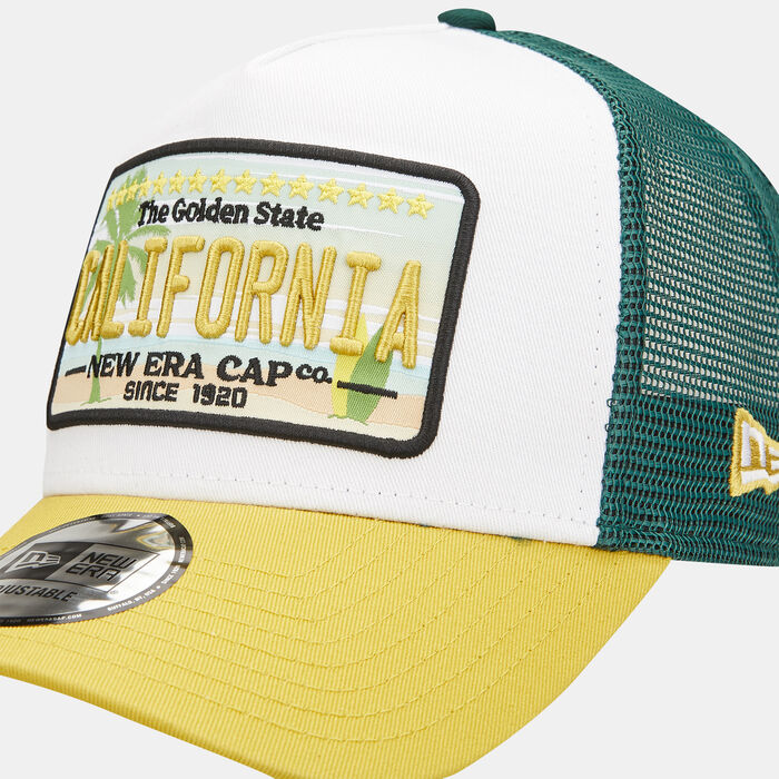 New Era Men's Patch Trucker Cap yellow New Era Men's Patch Trucker Cap yellow image number 2