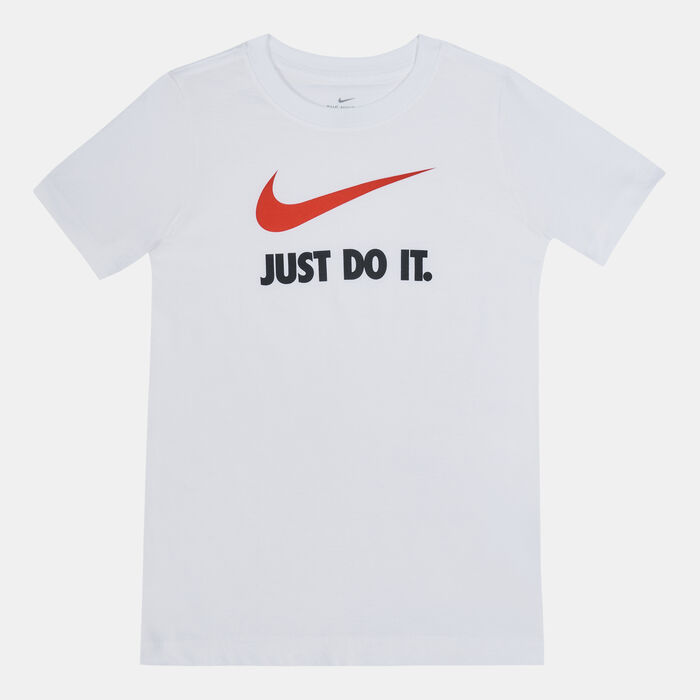 Nike Kids' Sportswear Just Do It T-Shirt (Older Kids) White Nike Kids' Sportswear Just Do It T-Shirt (Older Kids) White image number 0