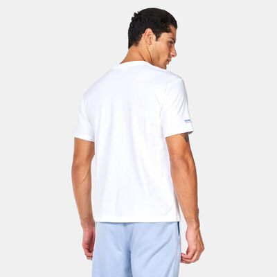 New Balance Men's Athletics Aron Leah Group Fun T-Shirt White