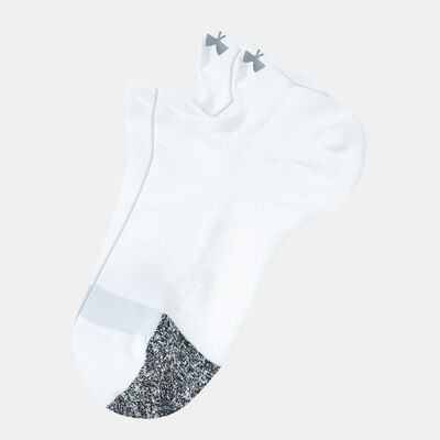 Under Armour Women's UA Breathe No-Show Tab Socks (2-Pack) White