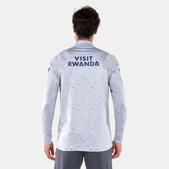 Nike Men's Paris Saint-Germain Dri-FIT Strike Drill Top Grey Nike Men's Paris Saint-Germain Dri-FIT Strike Drill Top Grey image number 1