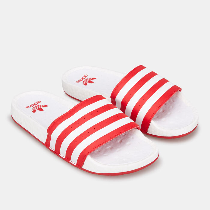 adidas Men's Adilette Boost Slides Blue adidas Men's Adilette Boost Slides Blue image number 0