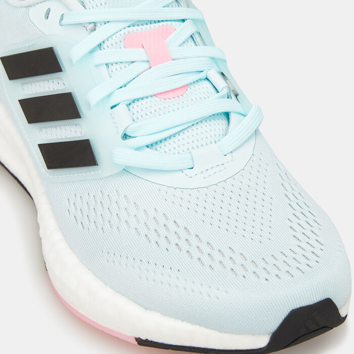 adidas Women's Pureboost 22 Shoe Blue adidas Women's Pureboost 22 Shoe Blue image number 4