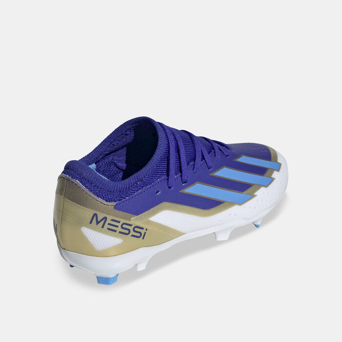 adidas Kids' X Crazyfast Messi League Firm Ground Football Shoes Blue adidas Kids' X Crazyfast Messi League Firm Ground Football Shoes Blue image number 2
