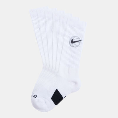 Nike Everyday Crew Basketball Socks (3 Pairs) White