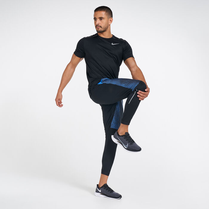 Nike Men's Dri-FIT Miller Running T-Shirt Black Nike Men's Dri-FIT Miller Running T-Shirt Black image number 4