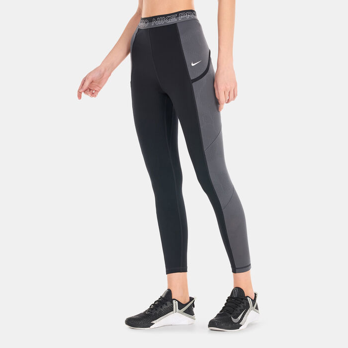 Nike Women's Pro High-Waisted 7/8 Training Leggings Black Nike Women's Pro High-Waisted 7/8 Training Leggings Black image number 0