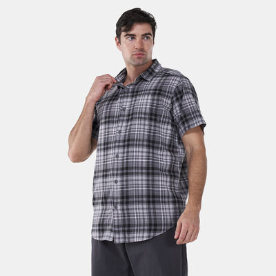 Columbia Men's Under Exposure™ Yarn Dye Short Sleeved Shirt Grey