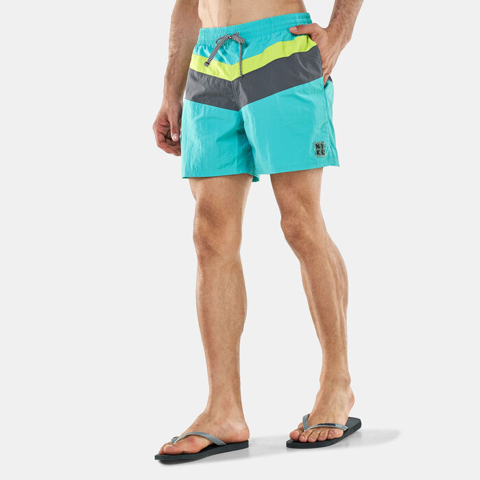 Nike Swim Men's Converge Icon 5-Inch Volley Swimming Shorts Green image number 0