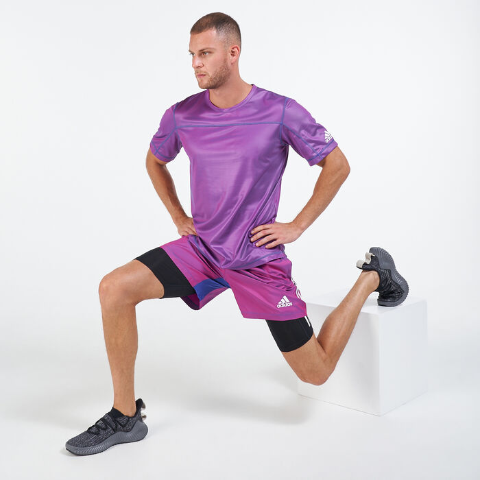 adidas Men's Techfit 3-Stripes Short Tights Black adidas Men's Techfit 3-Stripes Short Tights Black image number 2