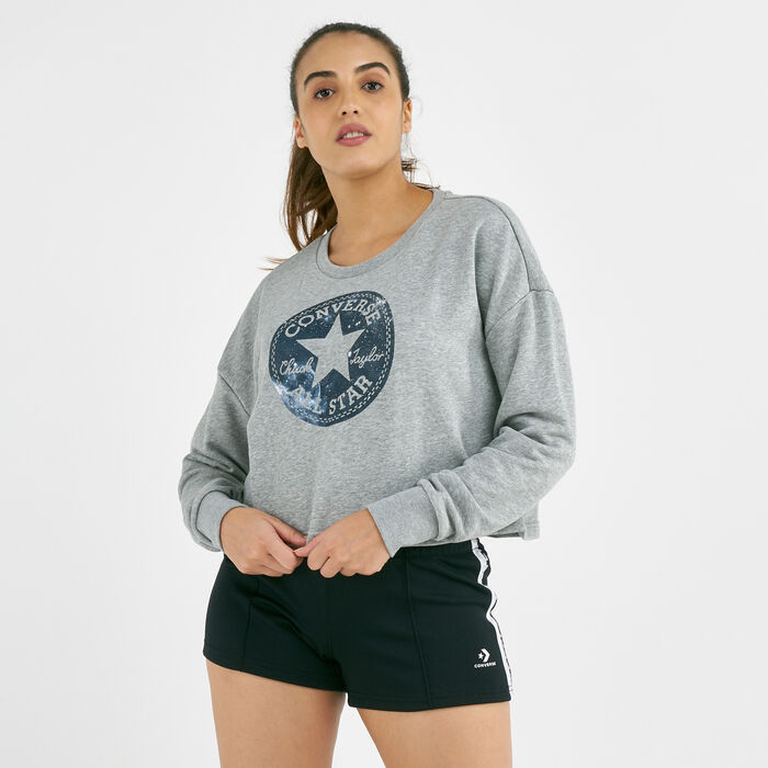 Converse Women's Chuck Patch Nova Long Sleeves T-Shirt Multi Converse Women's Chuck Patch Nova Long Sleeves T-Shirt Multi image number 0