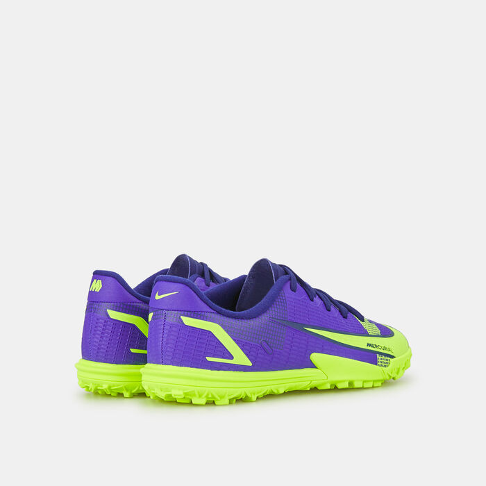 Nike Kids' Vapor 14 Academy Turf Ground Football Shoe Blue Nike Kids' Vapor 14 Academy Turf Ground Football Shoe Blue image number 2
