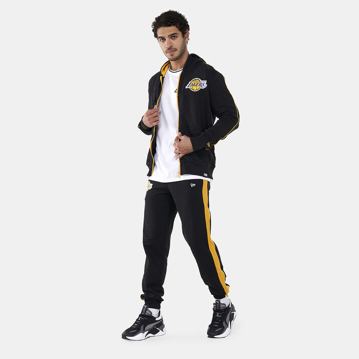 New Era Men's NBA LA Lakers Team Logo Sweatpants Black image number 2