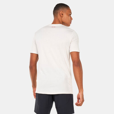 Under Armour Men's Project Rock Brahma Bull T-Shirt White Under Armour Men's Project Rock Brahma Bull T-Shirt White