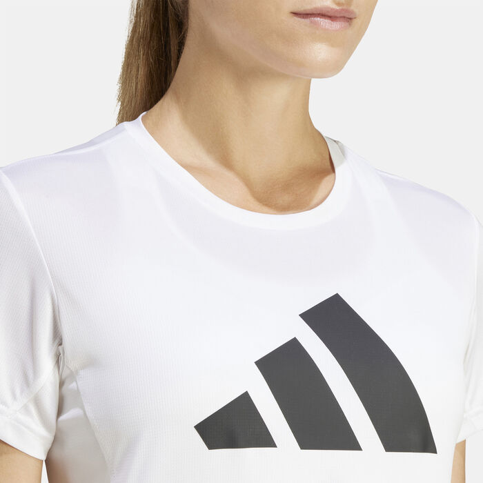 adidas Women's Run It T-Shirt White image number 3