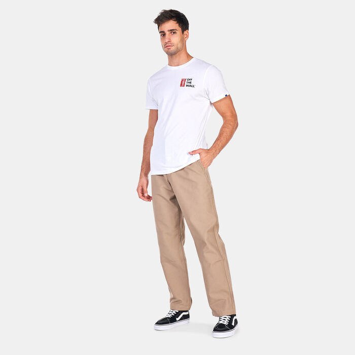 Vans Men's Authentic Chino Relaxed Tapered Pants Beige image number 2