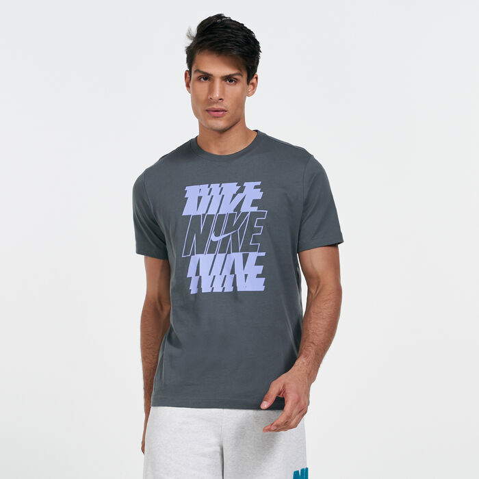 Nike Men's Sportswear Swoosh T-Shirt Grey Nike Men's Sportswear Swoosh T-Shirt Grey image number 0