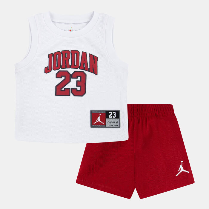 Jordan Kids' 23 Jersey and Shorts Set Red Jordan Kids' 23 Jersey and Shorts Set Red image number 0