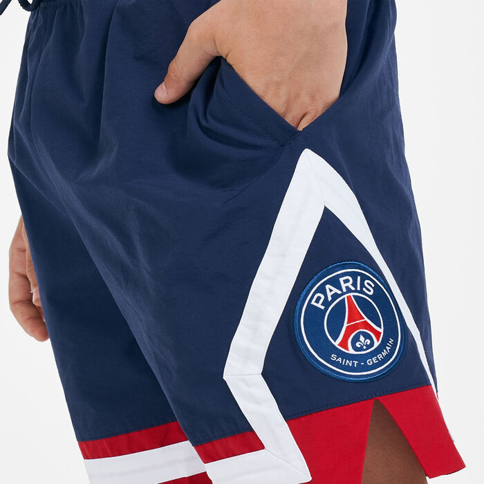 Jordan Kids' Jumpman Paris Saint-Germain Diamond Shorts Blue Jordan Kids' Jumpman Paris Saint-Germain Diamond Shorts Blue image number 3