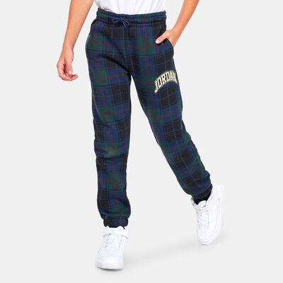 Jordan Kids' Essentials Plaid Sweatpants Blue