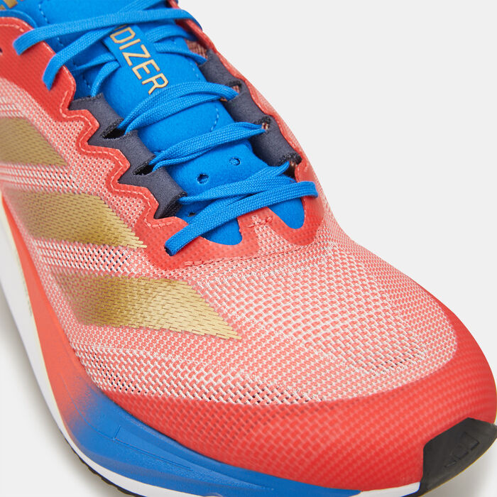 adidas Men's Adizero Boston 12 Dubai Marathon Edition Running Shoes Blue image number 5