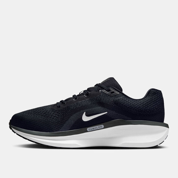 Nike Men's Winflo 11 Road Running Shoes (Extra Wide) Black image number 2
