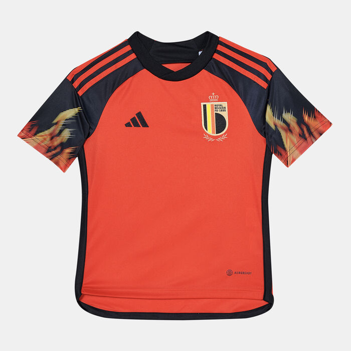 adidas Kids' Belgium Stadium Home Jersey - 2022/23 Red adidas Kids' Belgium Stadium Home Jersey - 2022/23 Red image number 0