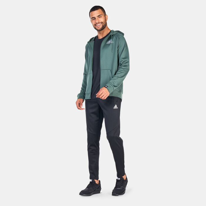 adidas Men's AEROREADY Game and Go Small Logo Tapered Pants Black adidas Men's AEROREADY Game and Go Small Logo Tapered Pants Black image number 2