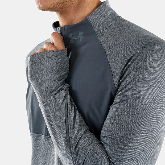 Under Armour Men's UA Qualifier Run 2.0 ½ Zip T-Shirt Grey Under Armour Men's UA Qualifier Run 2.0 ½ Zip T-Shirt Grey image number 3
