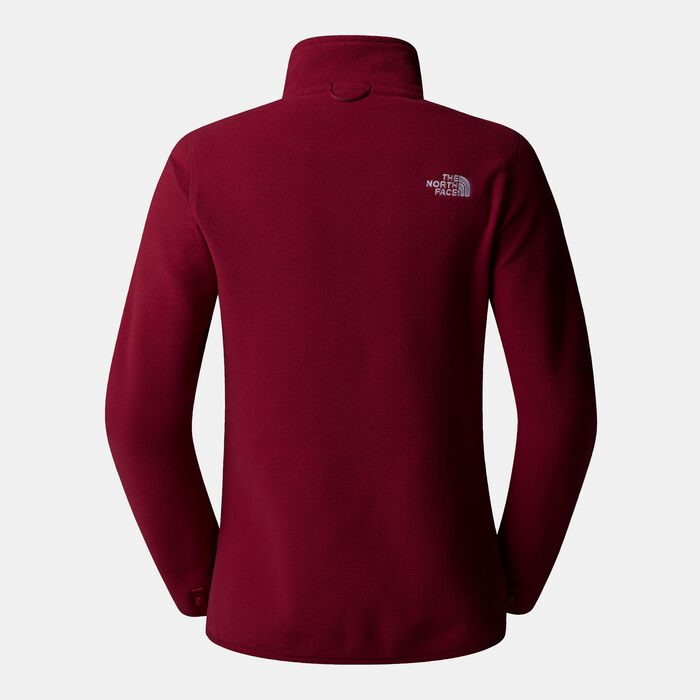 The North Face Women's 100 Glacier Fleece Hiking Jacket Red The North Face Women's 100 Glacier Fleece Hiking Jacket Red image number 1
