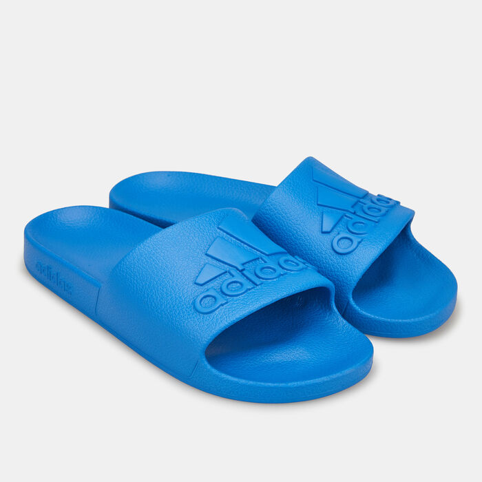 adidas Men's Adilette Aqua Slides Blue adidas Men's Adilette Aqua Slides Blue image number 0