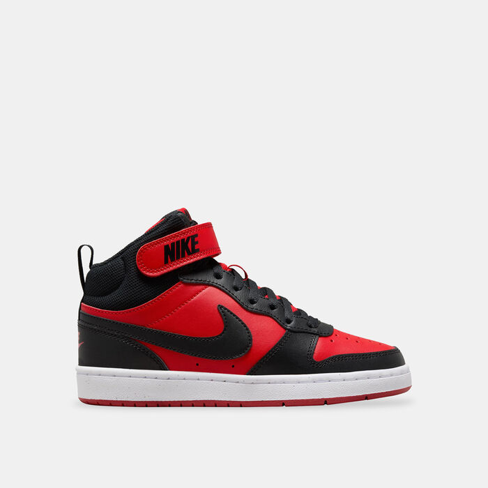 Nike Kids' Court Borough Mid 2 Shoes Red Nike Kids' Court Borough Mid 2 Shoes Red image number 0