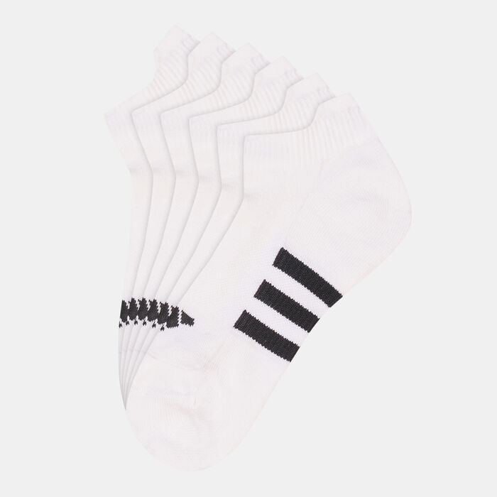 adidas Men's Performance Cushioned Low Socks (3 Pack) White image number 0