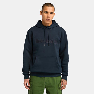 Timberland Men's Embroidery Tonal Hoodie Blue Timberland Men's Embroidery Tonal Hoodie Blue
