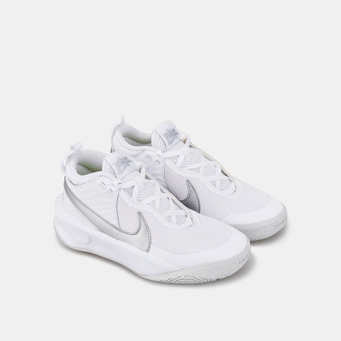 Nike Kids' Team Hustle D 10 Shoe White Nike Kids' Team Hustle D 10 Shoe White image number 1