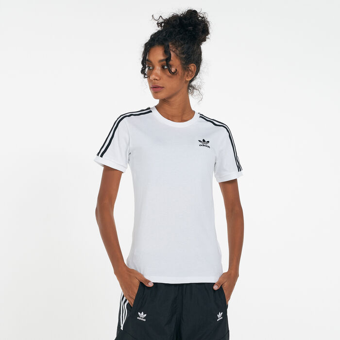 adidas Originals Women's 3-Stripes T-Shirt White adidas Originals Women's 3-Stripes T-Shirt White image number 0