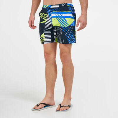 Speedo Men's Vintage Paradise 16-inch Swimming Shorts Blue