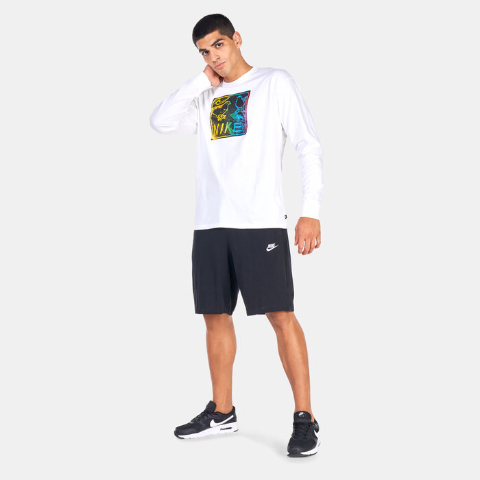 Nike Men's Sportswear Club Jersey Shorts Black Nike Men's Sportswear Club Jersey Shorts Black image number 4