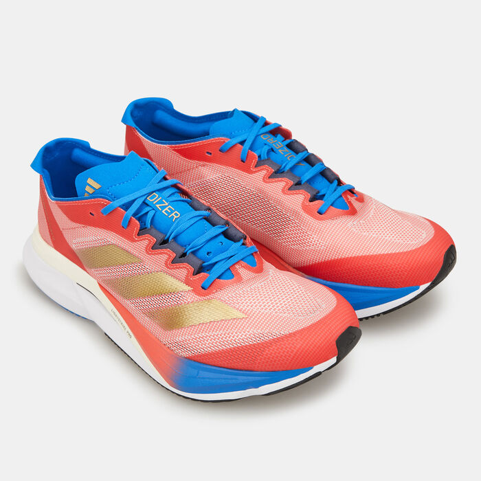 adidas Men's Adizero Boston 12 Dubai Marathon Edition Running Shoes Blue image number 2