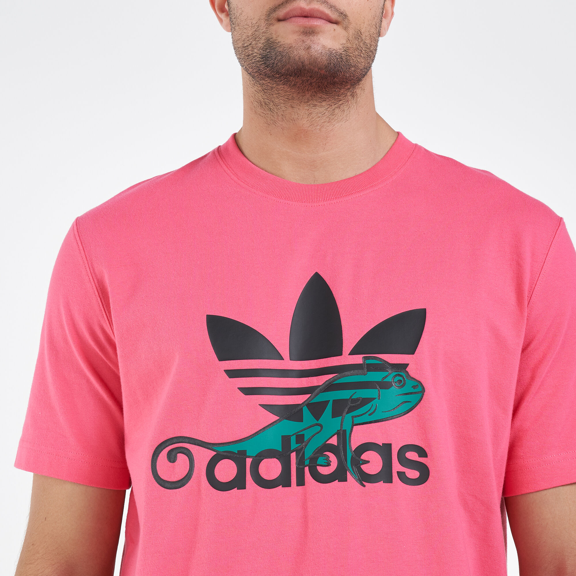 Men s PT3 Logo T Shirt Pink adidas Originals in Qatar SSS
