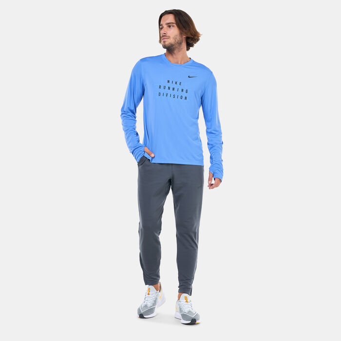 Nike Men's Dri-FIT Run Division Rise 365 Running Top Blue Nike Men's Dri-FIT Run Division Rise 365 Running Top Blue image number 2