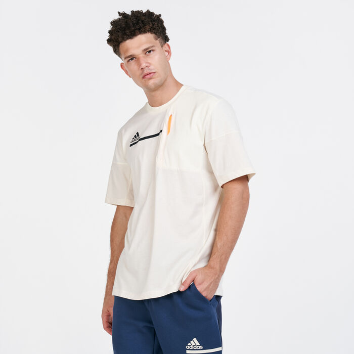 adidas Men's Z.N.E.T-Shirt White adidas Men's Z.N.E.T-Shirt White image number 0