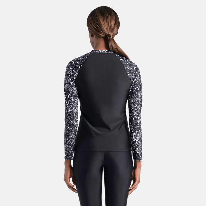 Arena Women's Modesty Long Sleeve Swimming Rashguard Black image number 1