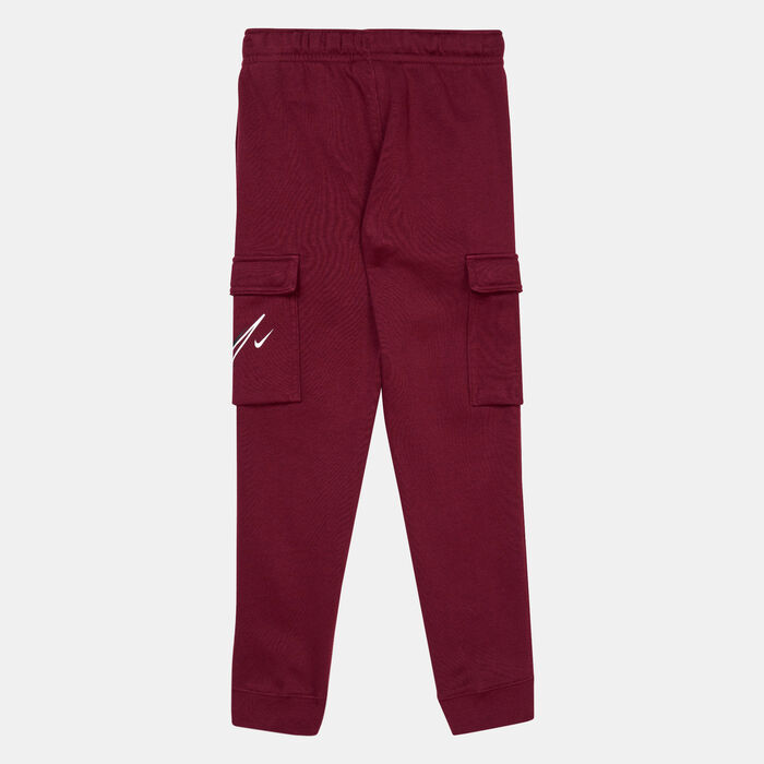 Nike Kids' Sportswear Fleece Cargo Trousers (Older Kids) Maroon Nike Kids' Sportswear Fleece Cargo Trousers (Older Kids) Maroon image number 1