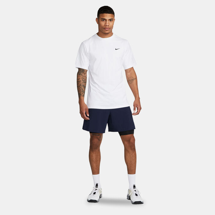 Nike Men's Dri-FIT Hyverse UV Training T-Shirt White image number 2