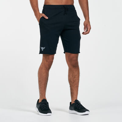 Under Armour Men's Project Rock Terry Shorts Black Under Armour Men's Project Rock Terry Shorts Black